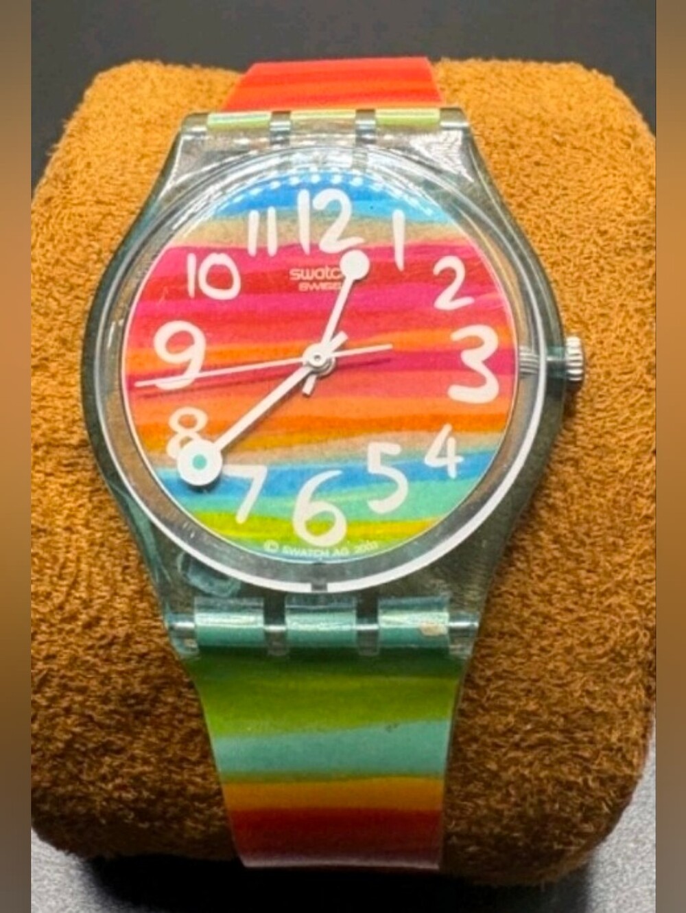 Unisex Rainbow Color Sky Swatch GS124 New Battery